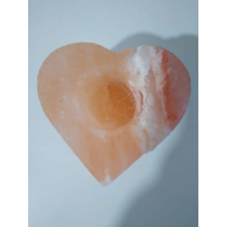 Outlet Porta Velas de Sal del Himalaya Forma de Corazón
