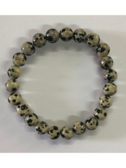 Pulsera Elástica de Jaspe Dalmata