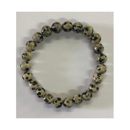 Pulsera Elástica de Jaspe Dalmata