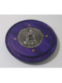 Outlet Quemador de Incienso Morado Redondo de Madera de Mango, Buda