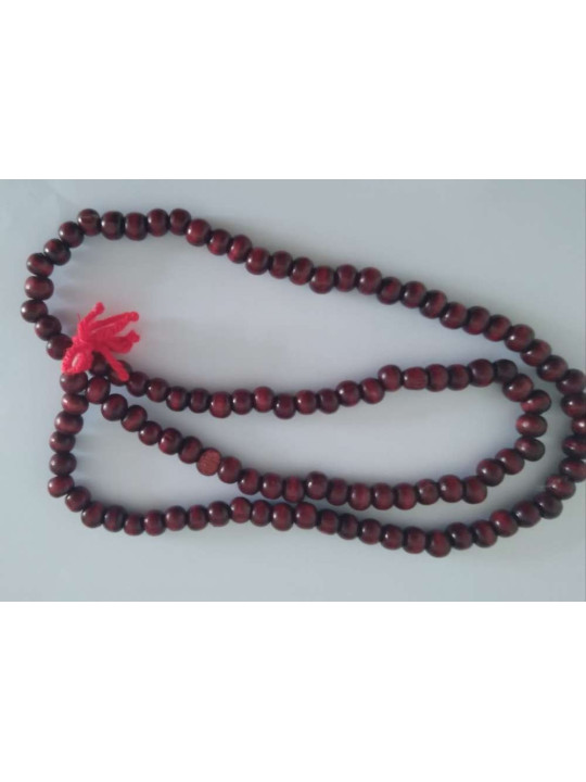 Outlet Mala Tibetano, 108 cuentas de Madera. 60cm