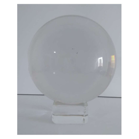 Producto con pequeña Tara, Bola Cristal 100 con peana. con burbuja