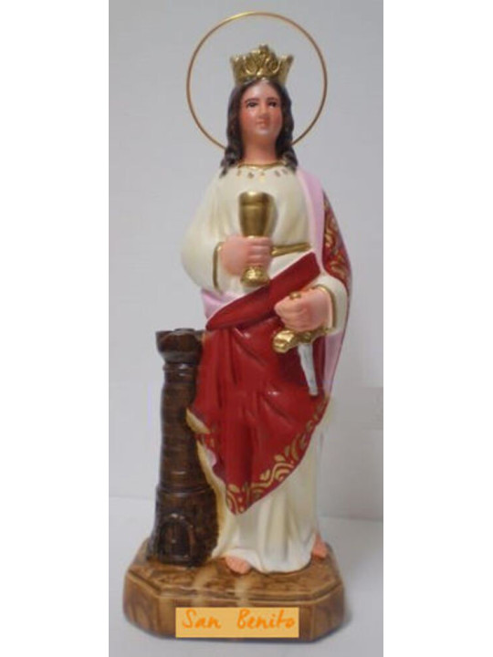 Producto con pequeña tara, Santa Barbara. 25cm, golpe en la corona.