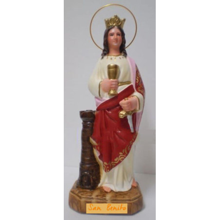 Producto con pequeña tara, Santa Barbara. 25cm, golpe en la corona.