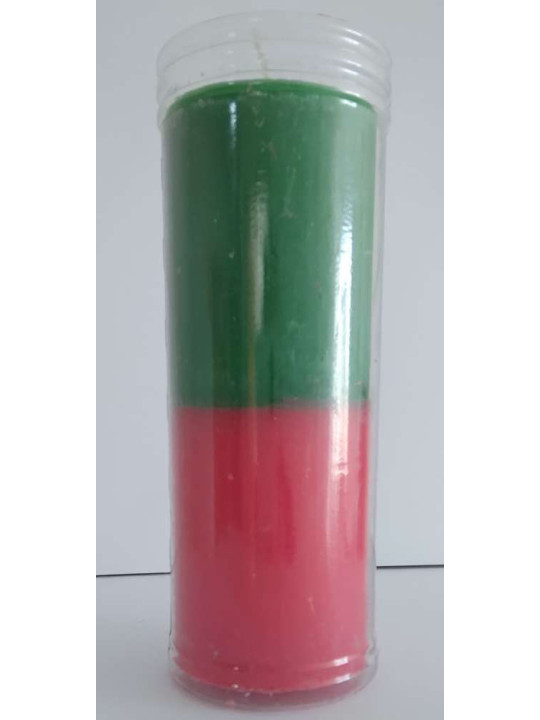Outlet Velón Rojo-Verde Especial Esotérico