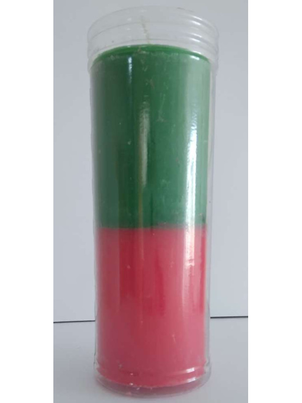 Outlet Velón Rojo-Verde Especial Esotérico
