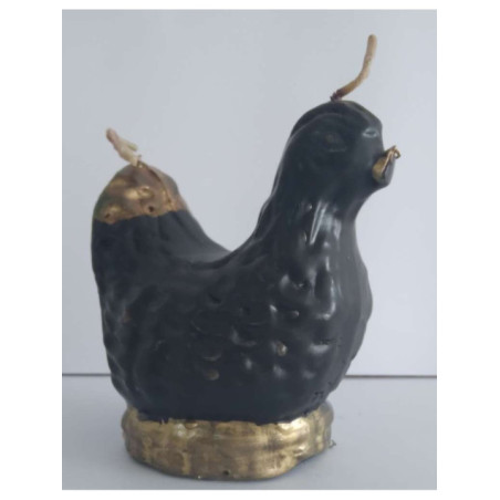 Outlet Figura Cera Gallina Negra para Limpias. Fortuna Suerte