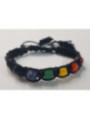 Pulsera Negra con Minerales de los 7 Chakras