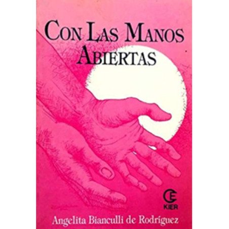 Con las manos abiertas.