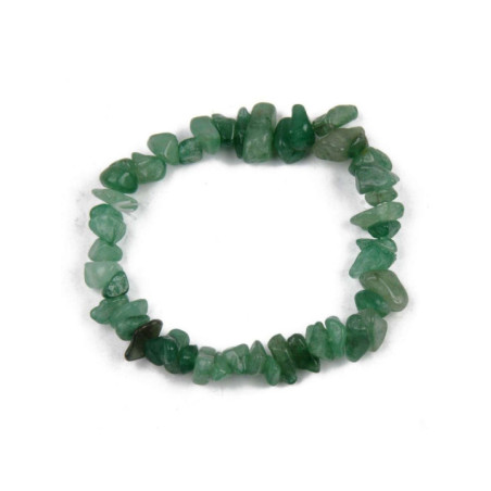 Pulsera Chip Mineral Aventurina Verde
