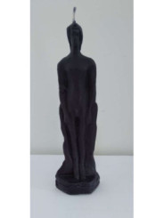 Vela Grande Negro Hombre 20cm