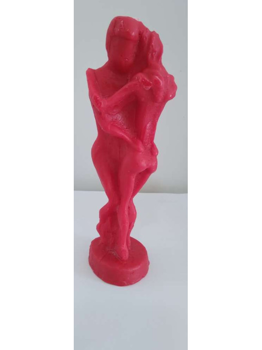 Pareja Entrelazada Roja Hombre Mujer 20cm.