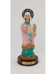 Figura de Resina Santa Lucía, 12cm
