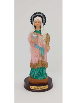 Figura de Resina Santa Lucía, 12cm