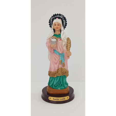Figura de Resina Santa Lucía, 12cm
