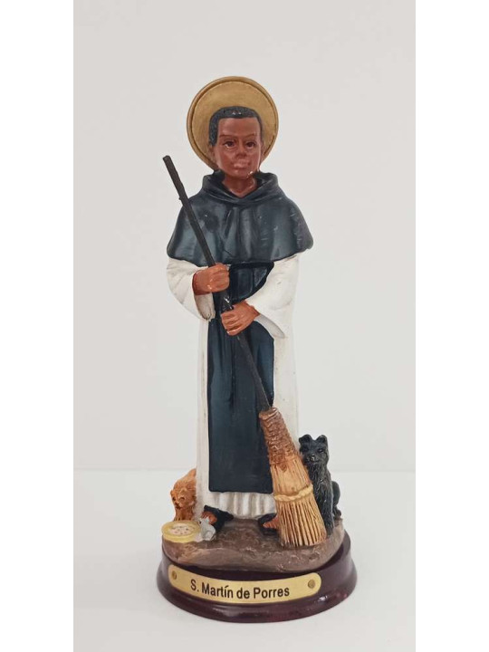 Figura de Resina San Martin de Porres, 12cm