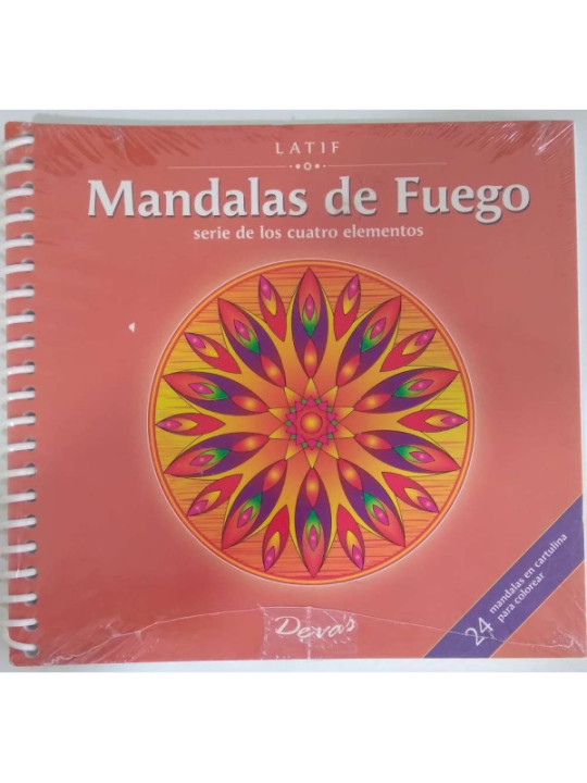 Mandalas de Fuego. Tapa deteriorada.