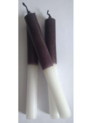 ¡¡Promoción!!! Vela negra-blanca especial esotérica 20cm.