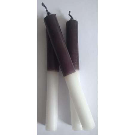 ¡¡Promoción!!! Vela negra-blanca especial esotérica 20cm.