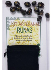 Runas de Ágata Negra, Bolsa Antelina y Libro de Instrucciones
