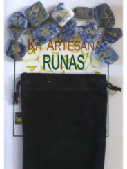 Runas de Sodalita, Bolsa Antelina y Libro de Instrucciones