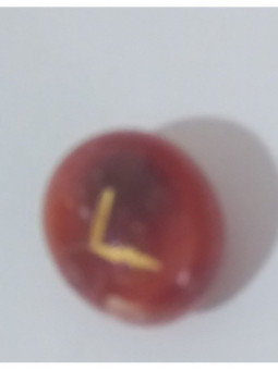 Amuleto de las Runas Carneola Kaunaz. Arte.