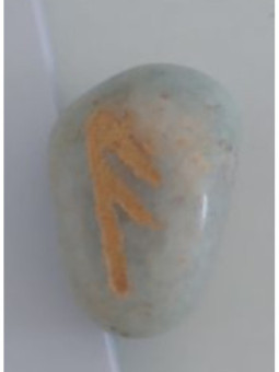 Amuleto de las Runas Aventurina Fehu. Ganado.