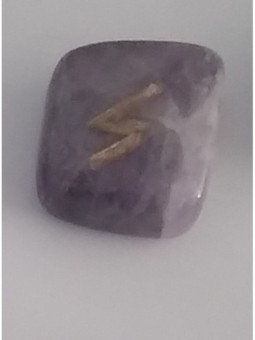 Amuleto de las Runas Amatista Sowlo. Sol.