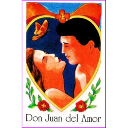 Estampa Plastificada de Don Juan del Amor, de 5x7,5cm. ?