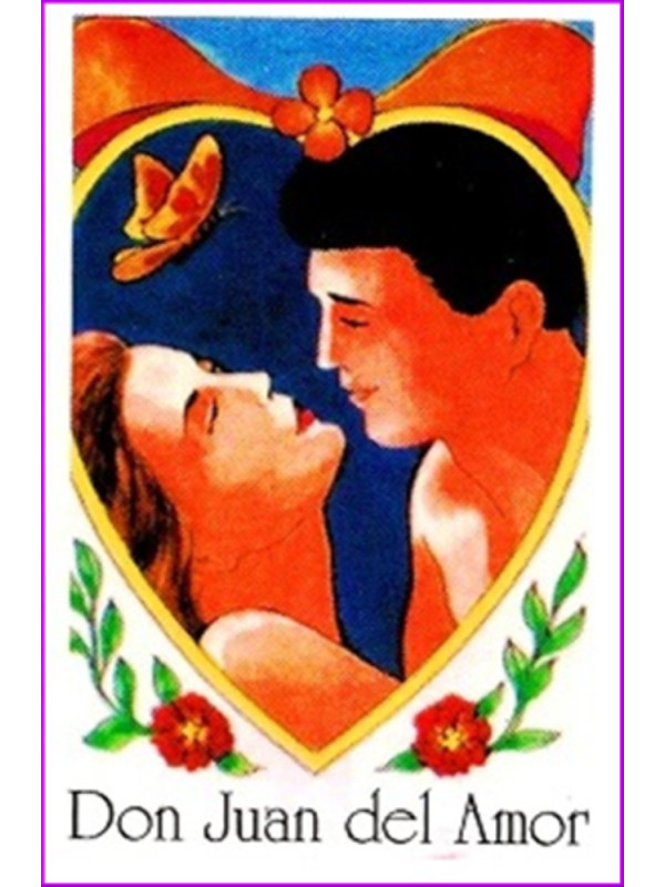 Estampa Plastificada de Don Juan del Amor, de 5x7,5cm. ?