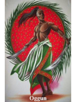 Estampa Plastificada Oggun de 5x7,5cm.