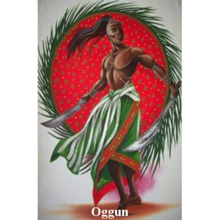 Estampa Plastificada Oggun de 5x7,5cm.