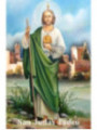 Estampa Plastificada San Judas Tadeo. 5x7,5cm