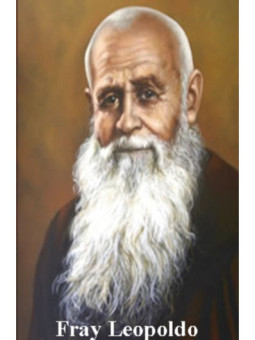 Estampa Plastificada Fray Leopoldo. 5x7,5cm