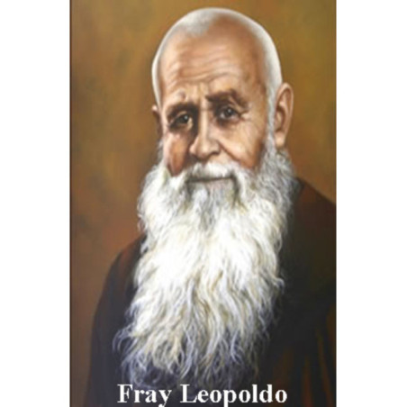 Estampa Plastificada Fray Leopoldo. 5x7,5cm