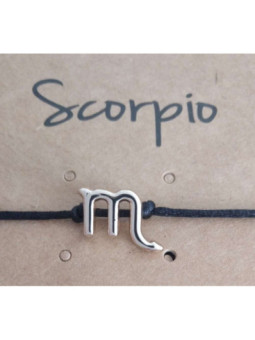 Atractiva Pulsera signo Escorpio