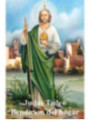 Estampa Plastificada San Judas Tadeo Bendición del hogar. 5x7,5cm