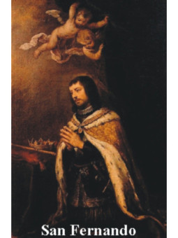 Estampa Plastificada San Fernando. 5x7,5cm