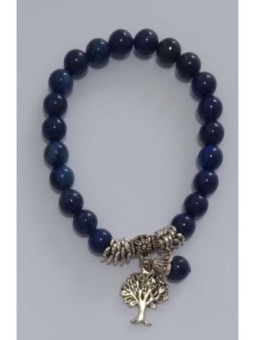 Pulsera Mineral Lapizlazuli con Árbol de la Vida