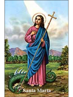 Estampa Plastificada Santa Marta. 5x7,5cm