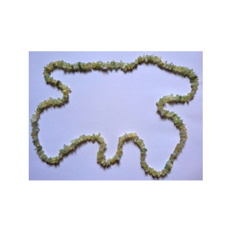 Collar Mineral chip Jade. 90cm