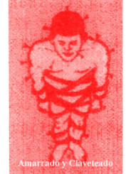 Estampa Plastificada Amarrado y Claveteado. 5x7,5cm