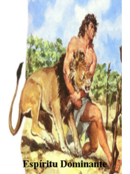 Estampa Plastificada Espíritu Dominante. 5x7,5cm