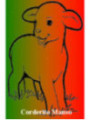 Estampa Plastificada Corderito Manso, de 5x7,5cm.