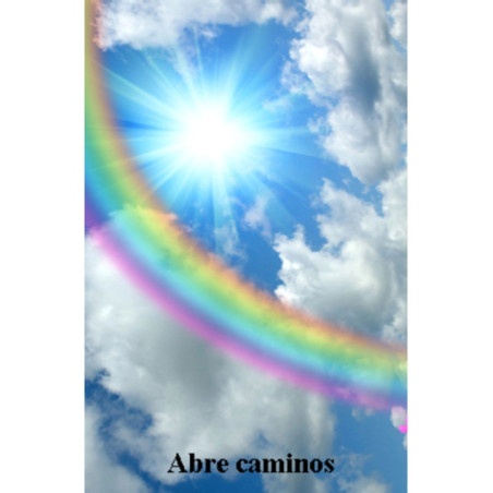 Estampa Plastificada Abre Caminos. 5x7,5cm