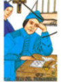 Estampa Plastificada Juan del Pensamiento de 5x7,5cm.