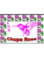 Estampa Plastificada Chupa Rosa, de 5x7,5cm.