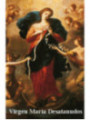 Estampa Plastificada Virgen Maria Desatanudos. 5x7,5cm
