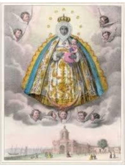 Estampa Plastificada Jesús Misericordioso. 5x7,5cm