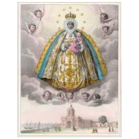 Estampa Plastificada Jesús Misericordioso. 5x7,5cm